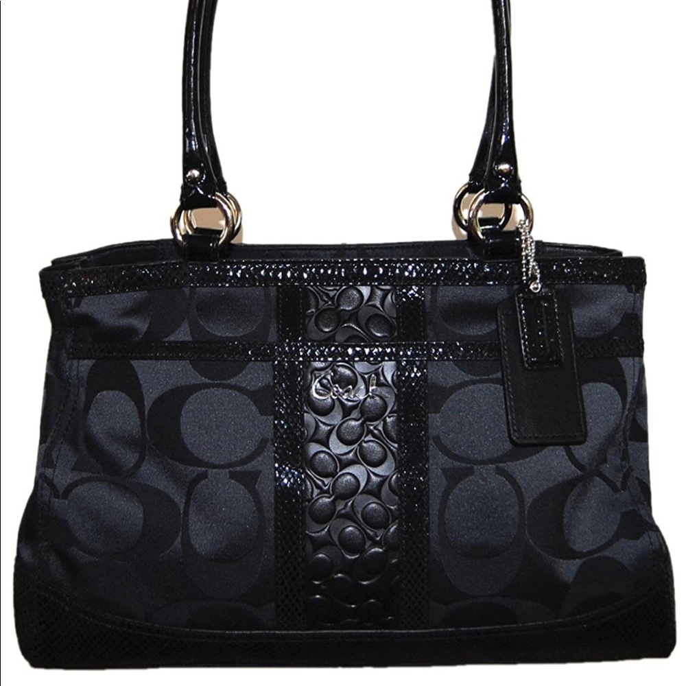Coach Black Purse- handbag authentic